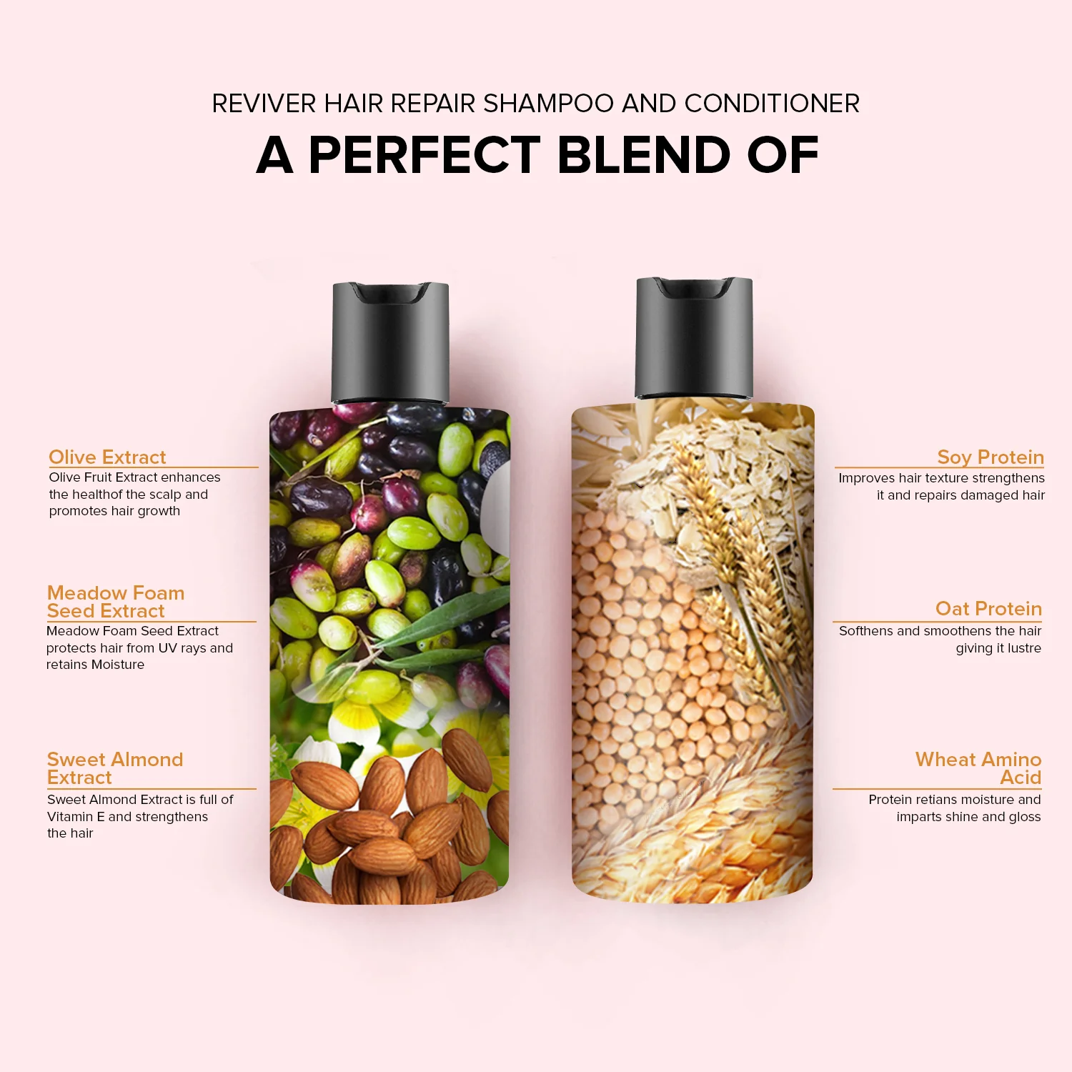 Reviver Shampoo & Conditioner -250ml Combo | De Fabulous India