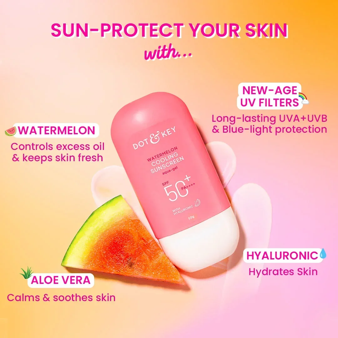 Watermelon Sunscreen SPF 50+ PA++++ With New-Age UV Filters For Oily Skin